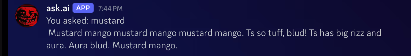 ai discord message